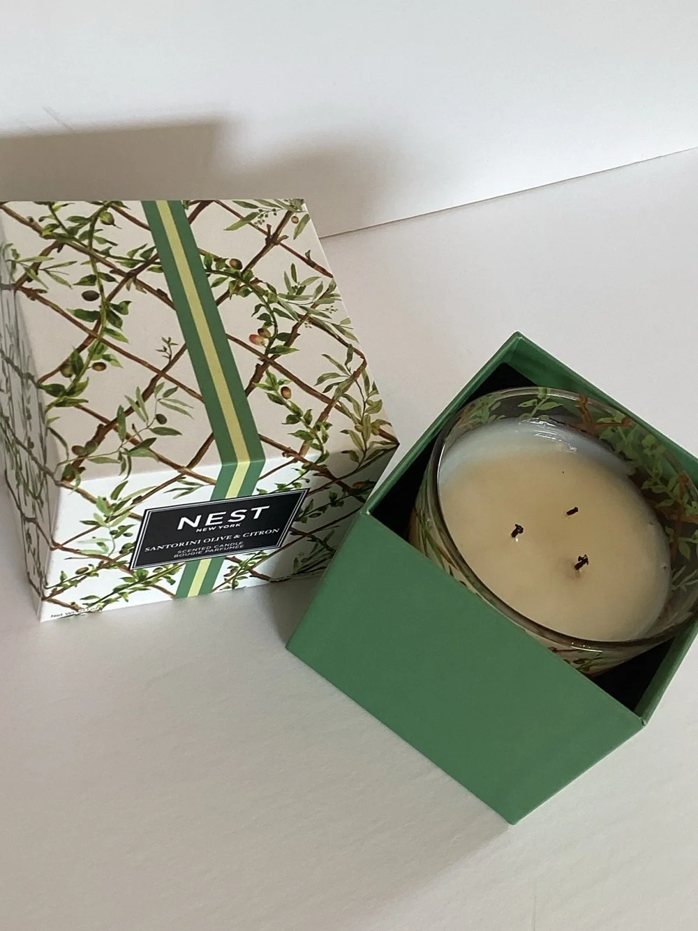 NEST Fragrances Santorini Olive & Citron Candle large size triple wick